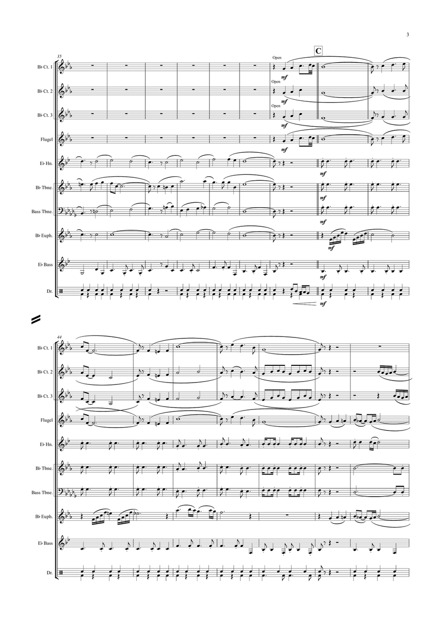 I Left My Heart In San Francisco Brass Ensemble scores gallery preview page 3