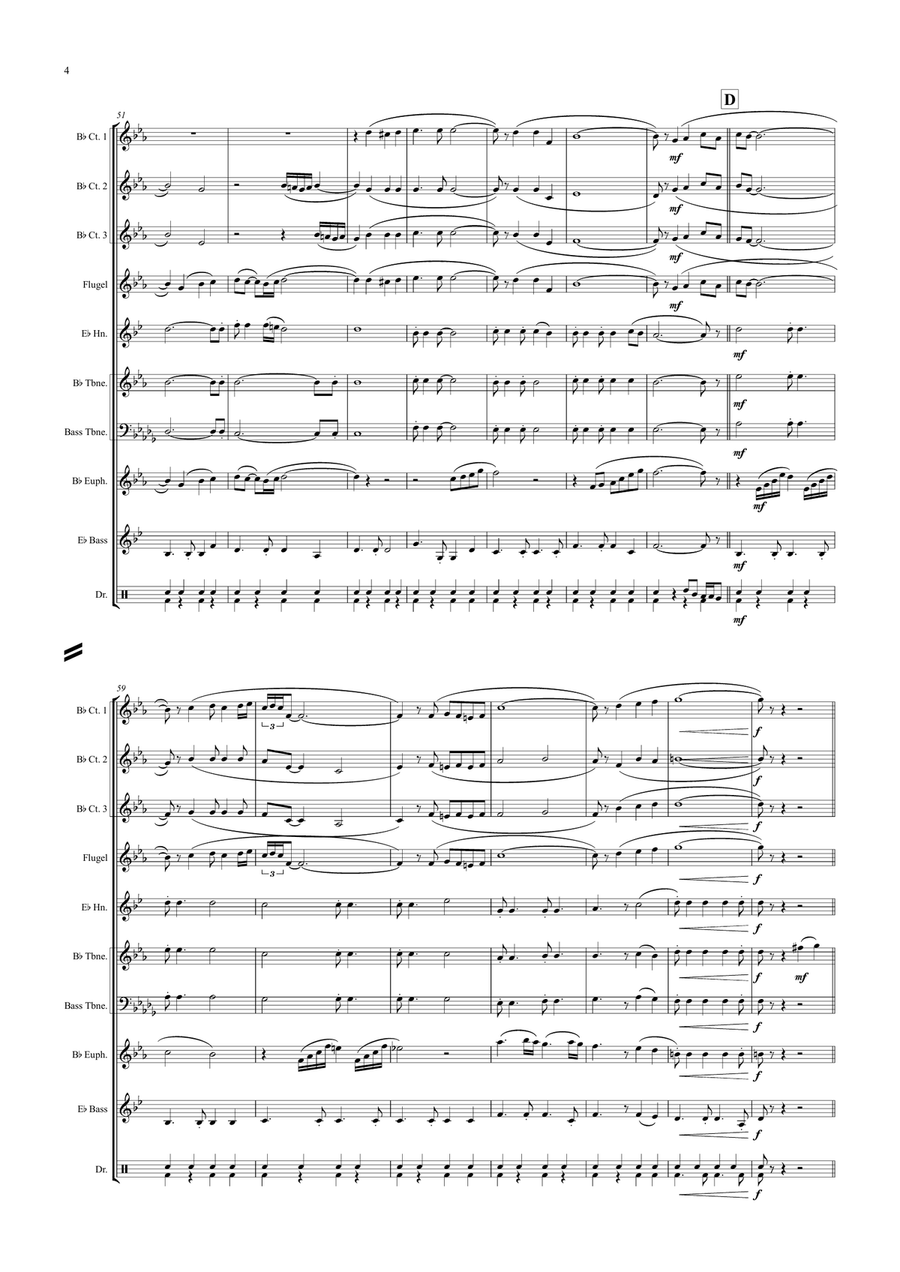 I Left My Heart In San Francisco Brass Ensemble scores gallery preview page 4