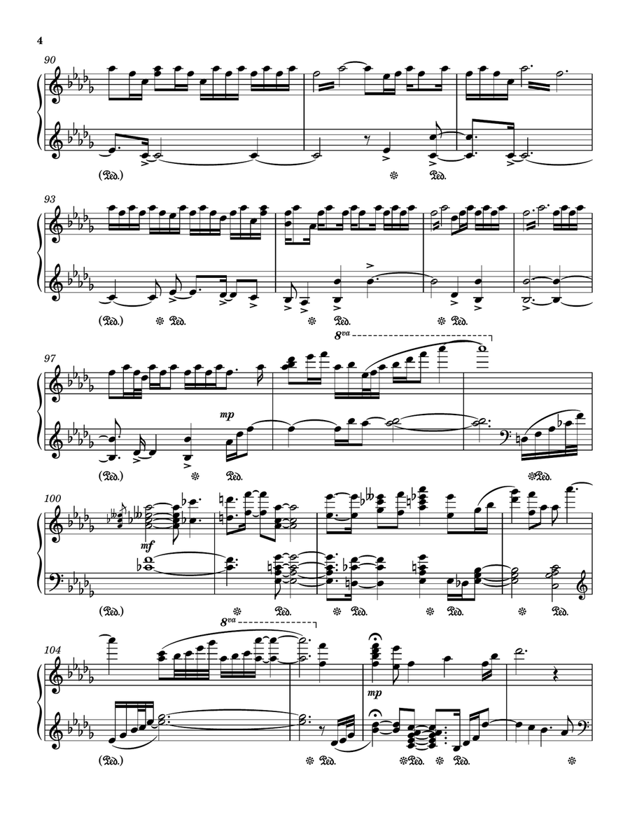 The Last Time I Saw Paris Piano Solo scores gallery preview page 4