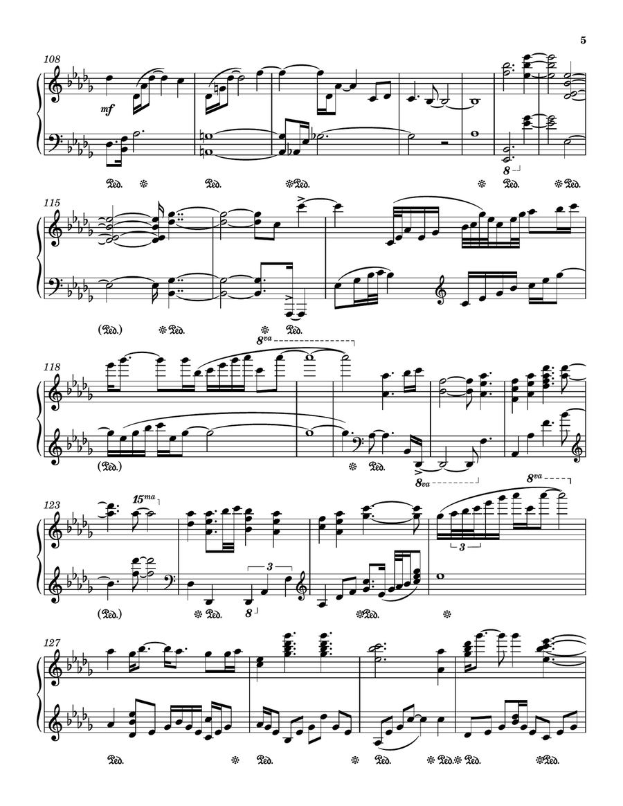 The Last Time I Saw Paris Piano Solo scores gallery preview page 5