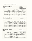 Can't Help Lovin' Dat Man Piano Arrangement
