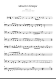 Bach Minuet in G major for Double Bass