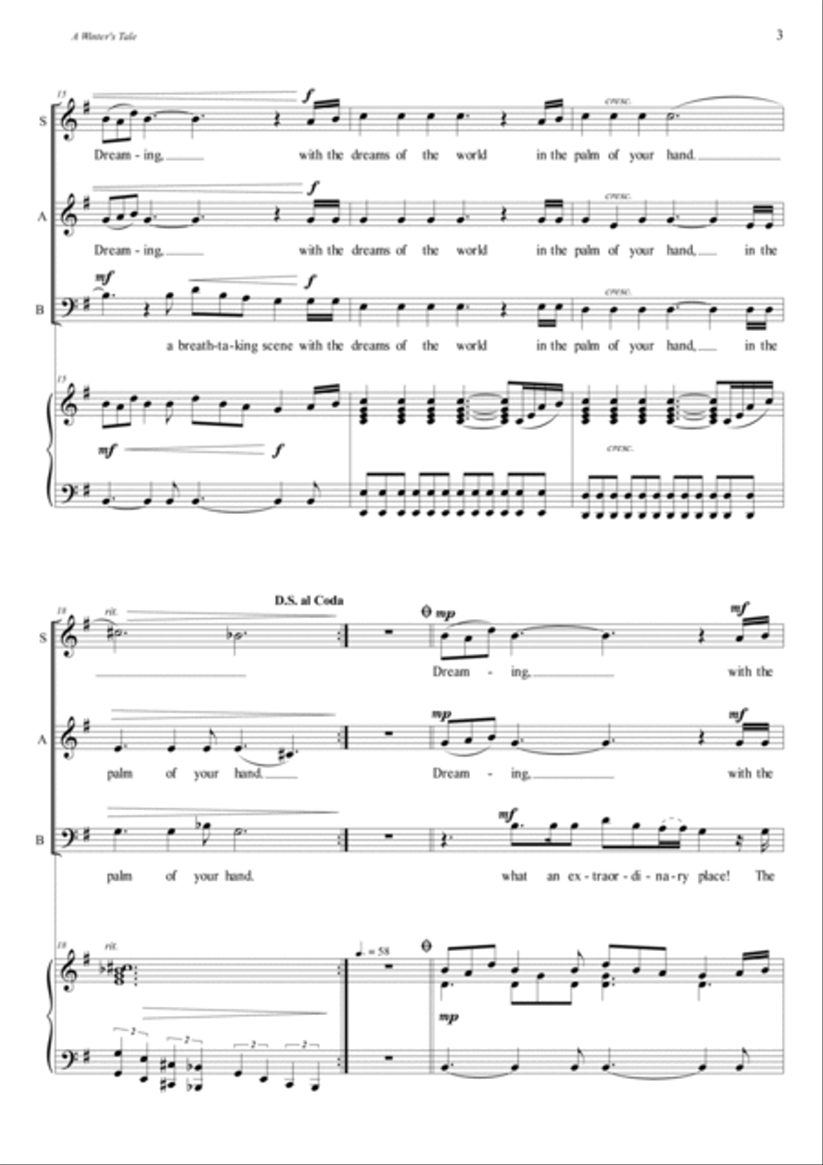 A Winter's Tale 3-Part scores gallery preview page 3