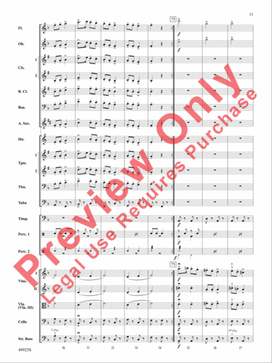Slavonic Dance No. 7 Slavonic Dance No. 7 Full Orchestra scores gallery preview page 12