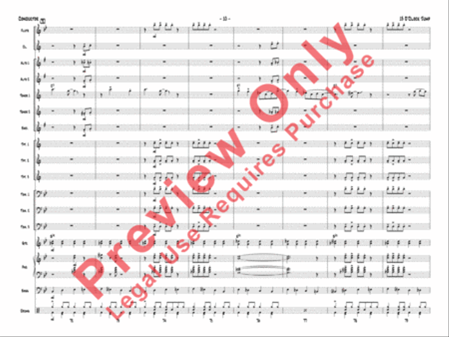13 O'Clock Jump 13 O'Clock Jump Jazz Ensemble scores gallery preview page 13