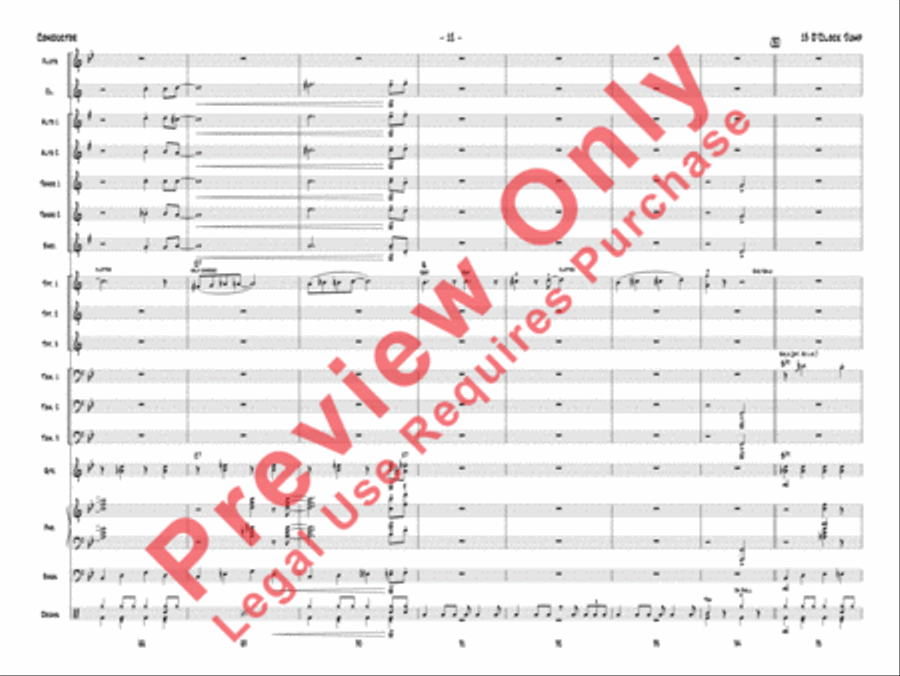 13 O'Clock Jump 13 O'Clock Jump Jazz Ensemble scores gallery preview page 15