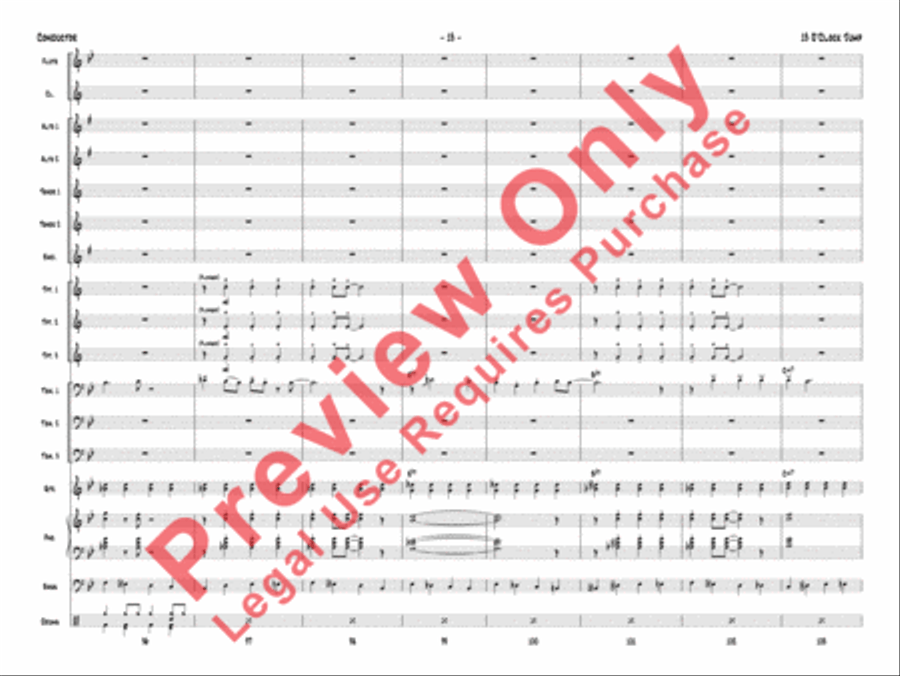 13 O'Clock Jump 13 O'Clock Jump Jazz Ensemble scores gallery preview page 16