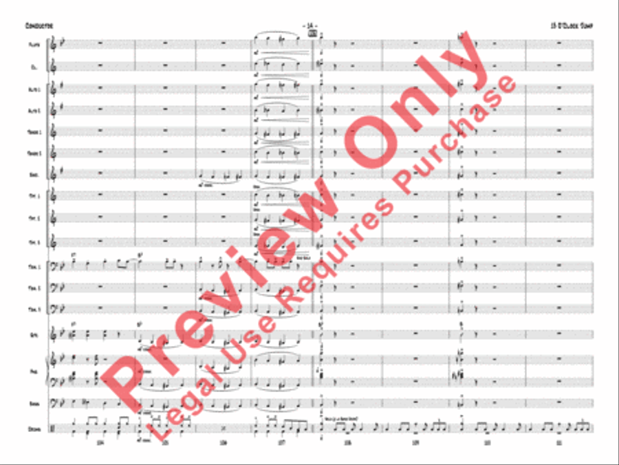 13 O'Clock Jump 13 O'Clock Jump Jazz Ensemble scores gallery preview page 17