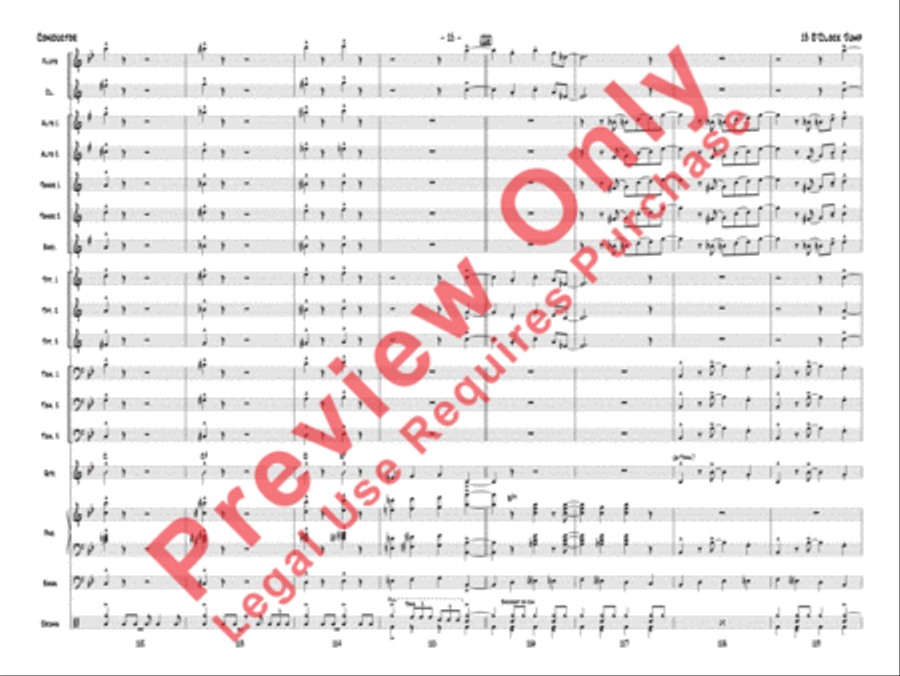 13 O'Clock Jump 13 O'Clock Jump Jazz Ensemble scores gallery preview page 18