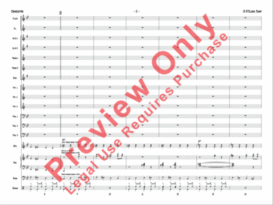 13 O'Clock Jump 13 O'Clock Jump Jazz Ensemble scores gallery preview page 5