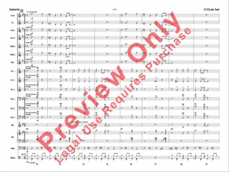 13 O'Clock Jump 13 O'Clock Jump Jazz Ensemble scores gallery preview page 7