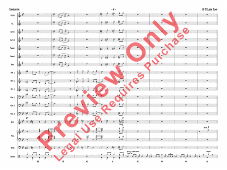 13 O'Clock Jump 13 O'Clock Jump Jazz Ensemble scores gallery preview page 9