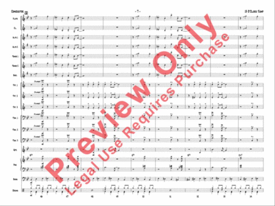 13 O'Clock Jump 13 O'Clock Jump Jazz Ensemble scores gallery preview page 10