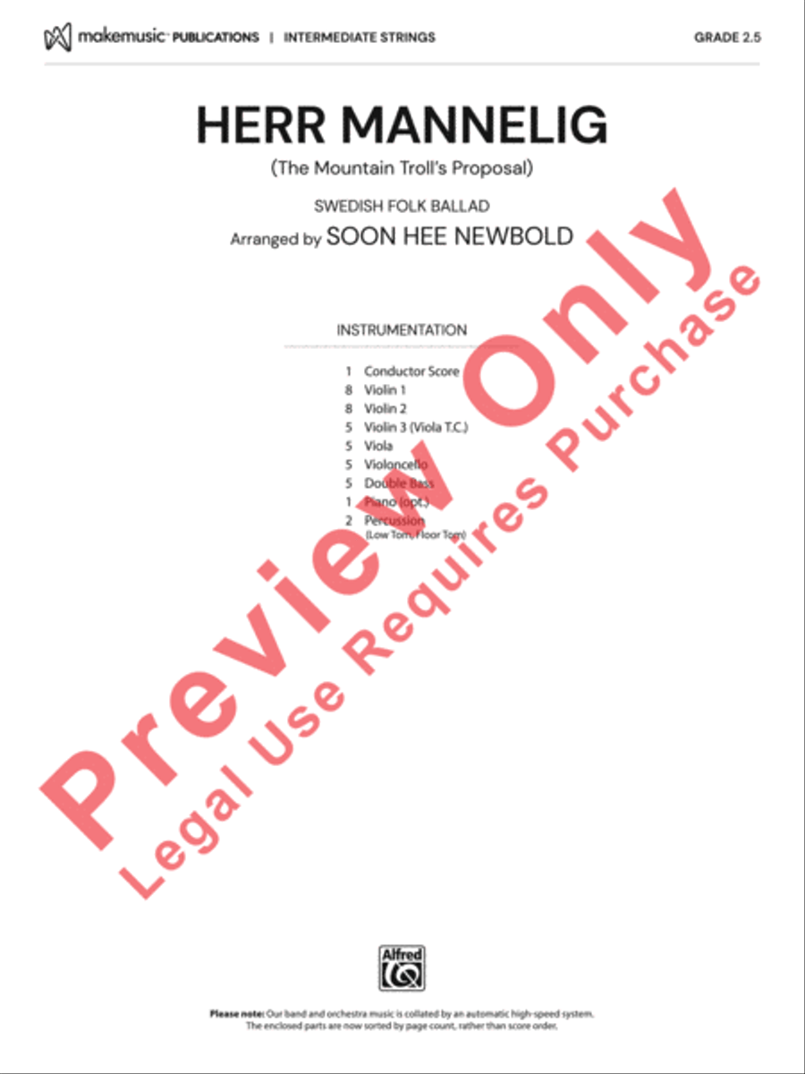 Herr Mannelig Herr Mannelig String Orchestra scores gallery preview page 2