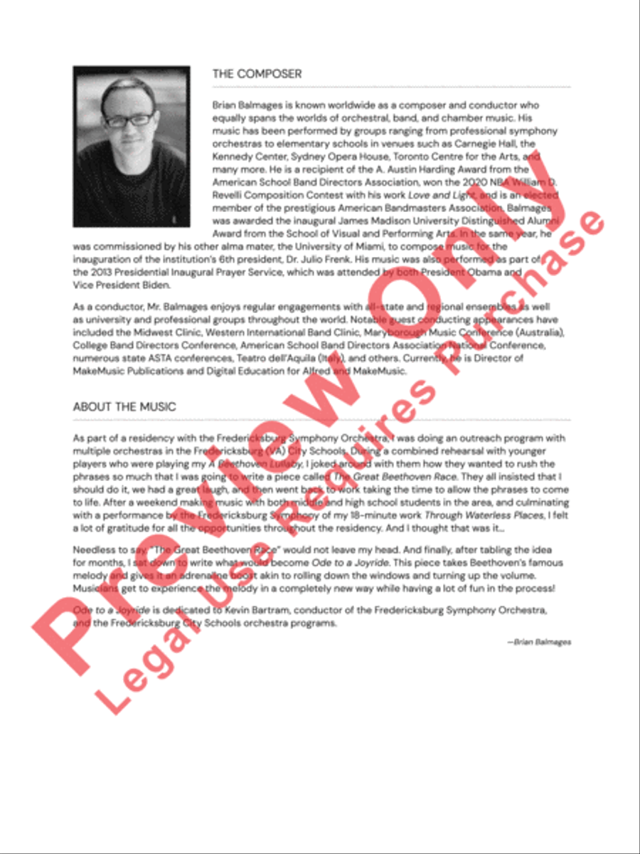 Ode to a Joyride Ode to a Joyride String Orchestra scores gallery preview page 3