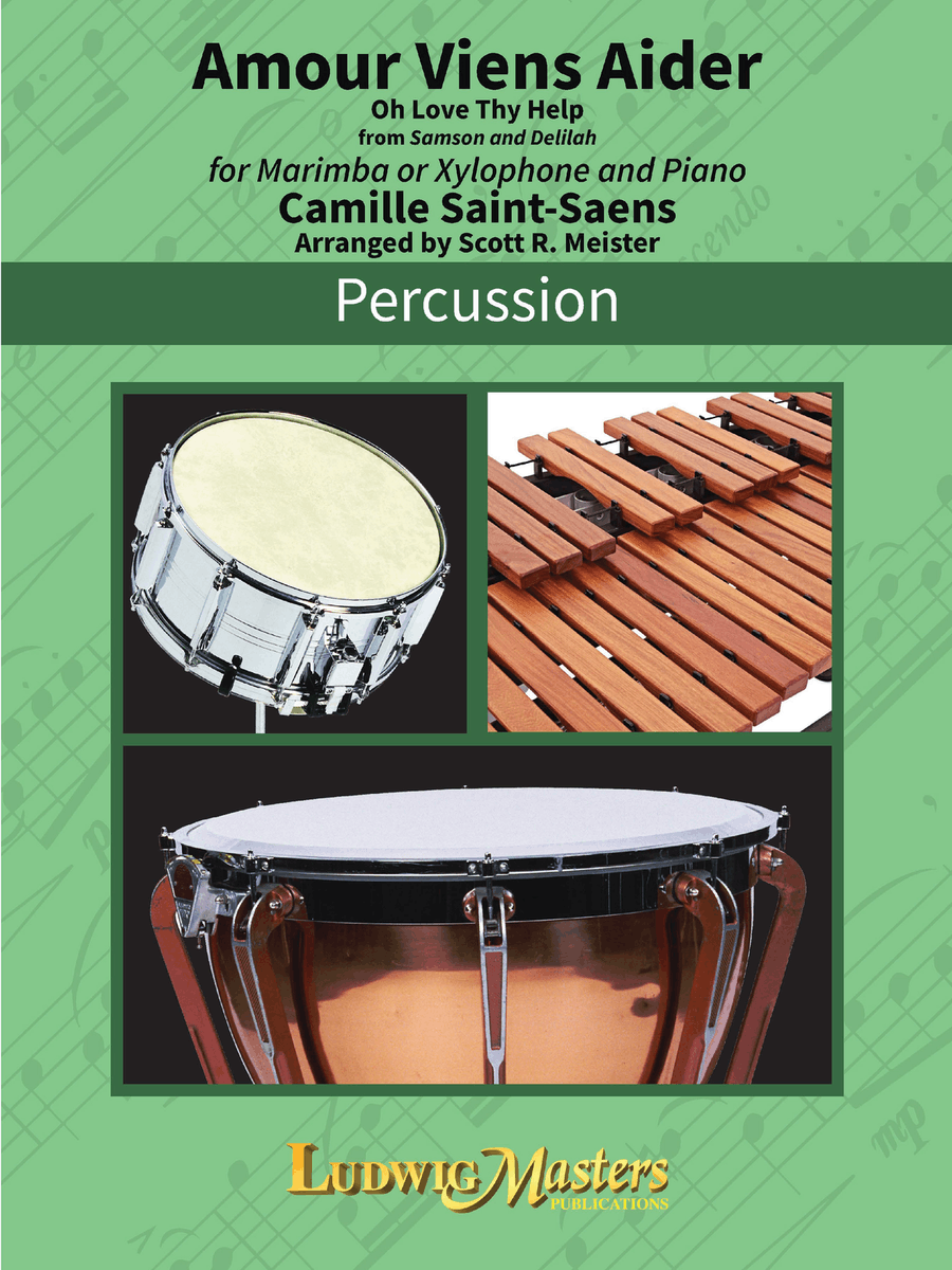 Amour Viens Aider for Marimba/Xylophone and Piano Piano Accompaniment scores gallery preview page 1
