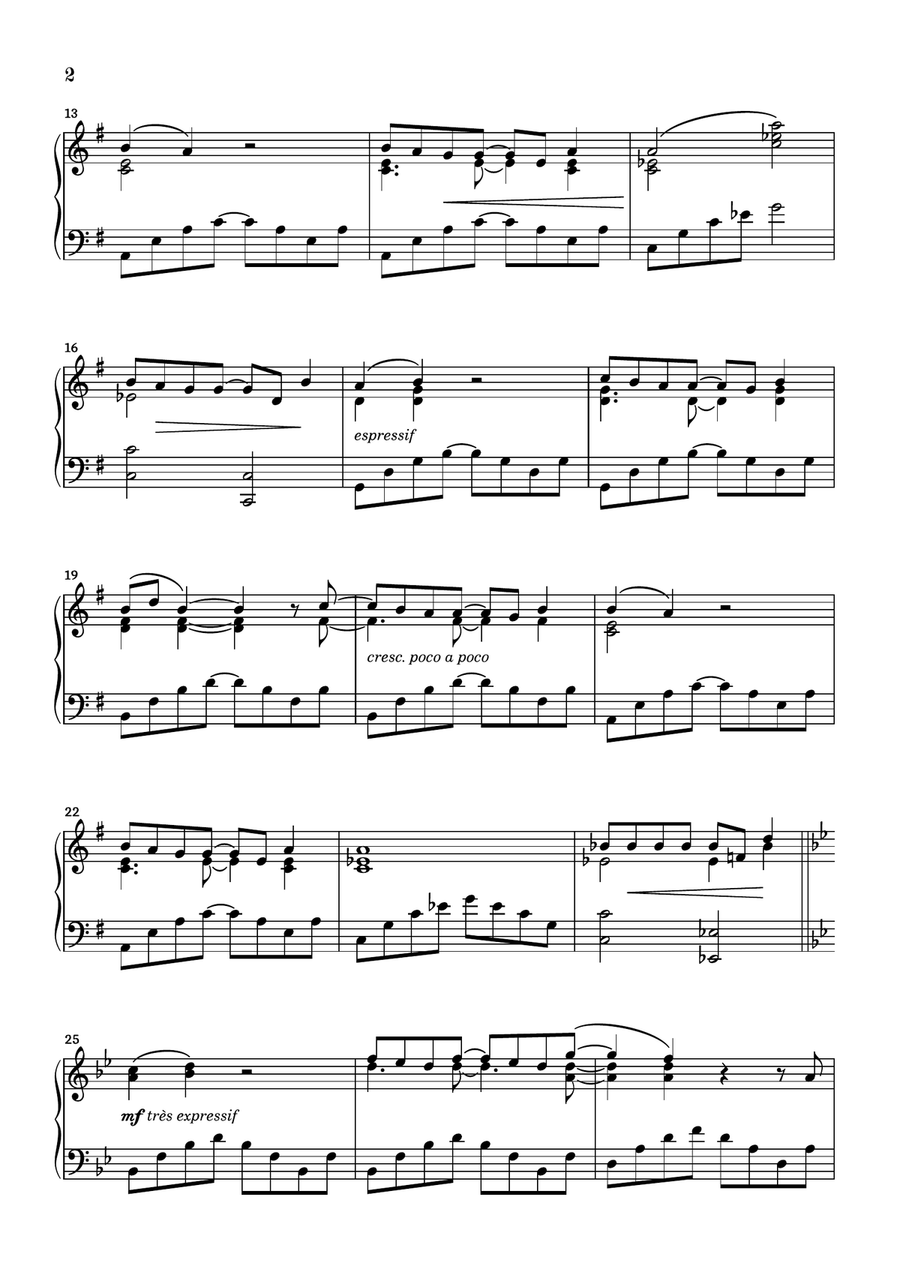 Les Sunlights Des Tropiques Piano Solo scores gallery preview page 2