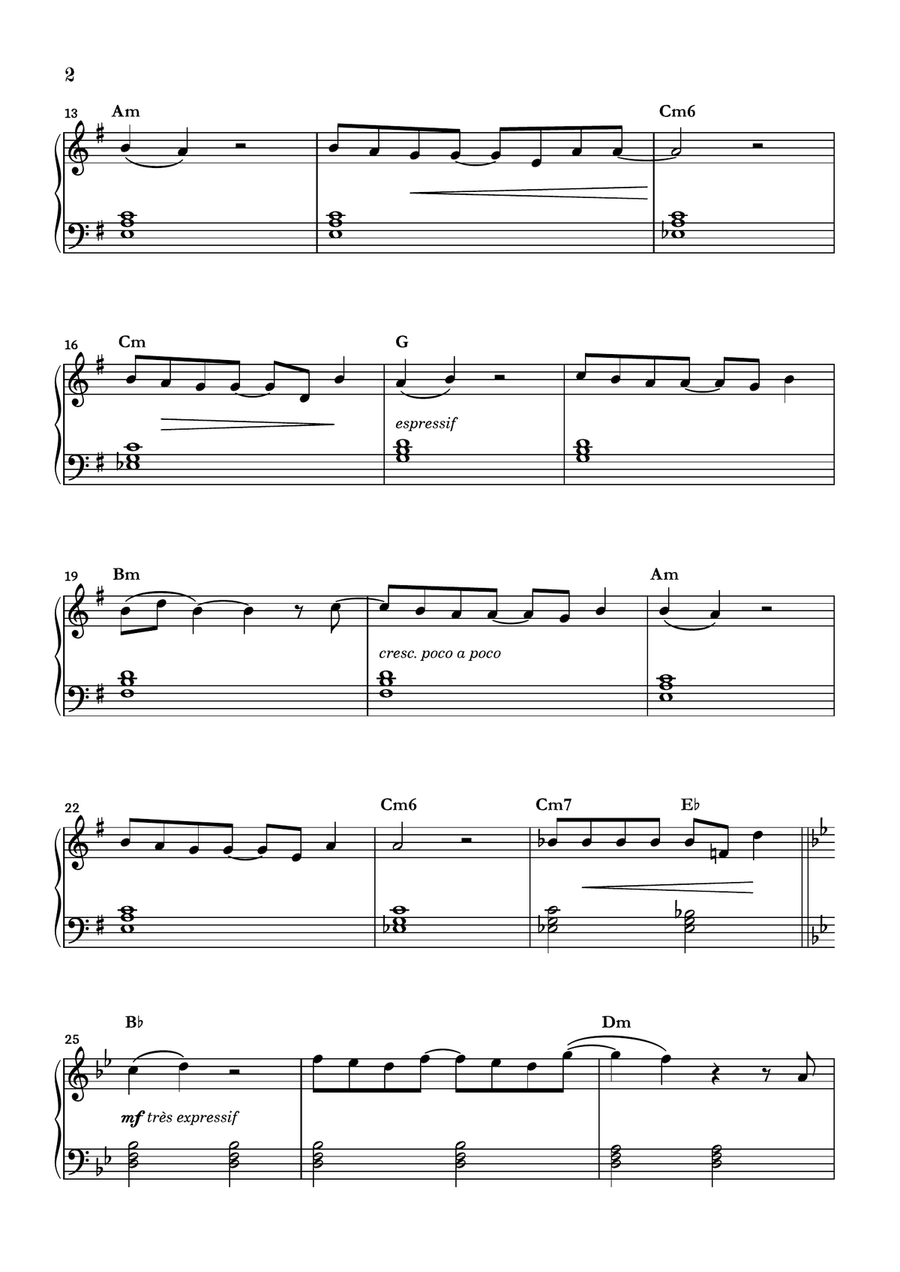 Les Sunlights Des Tropiques Easy Piano scores gallery preview page 2