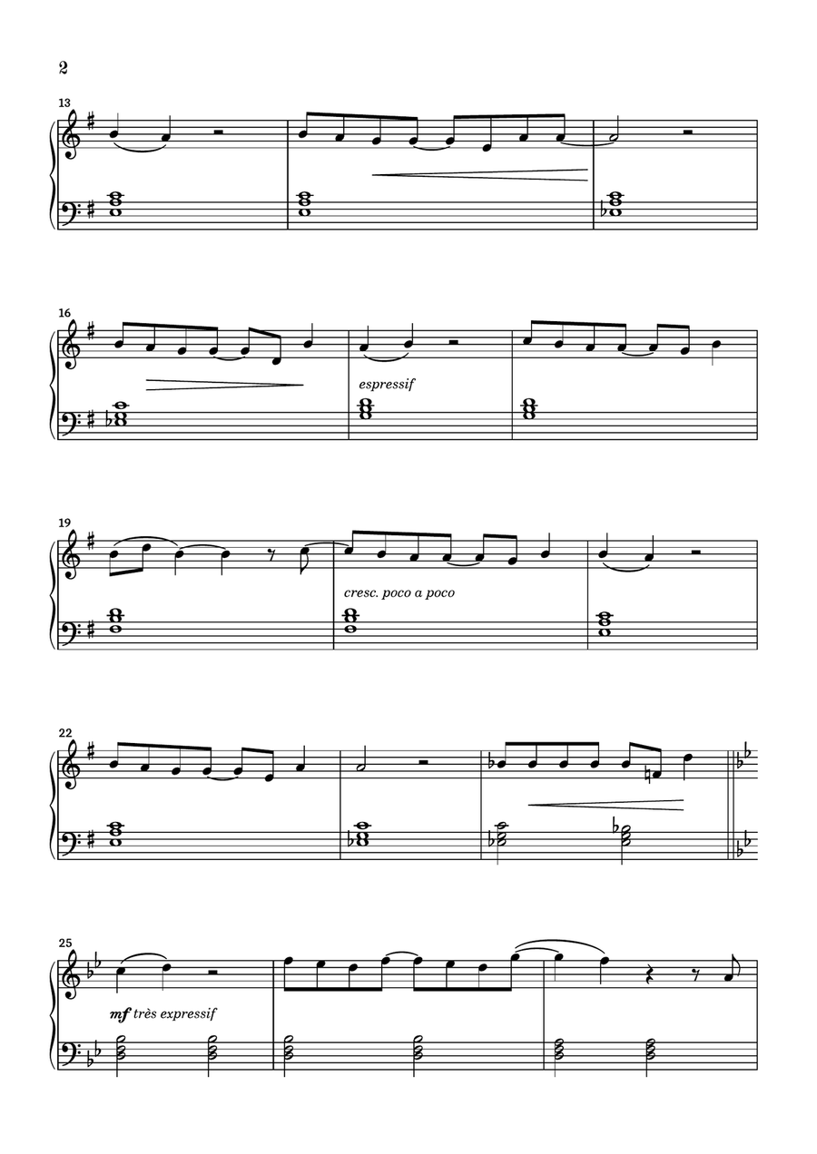 Les Sunlights Des Tropiques Easy Piano scores gallery preview page 2