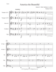 America the Beautiful (for Brass Quintet)