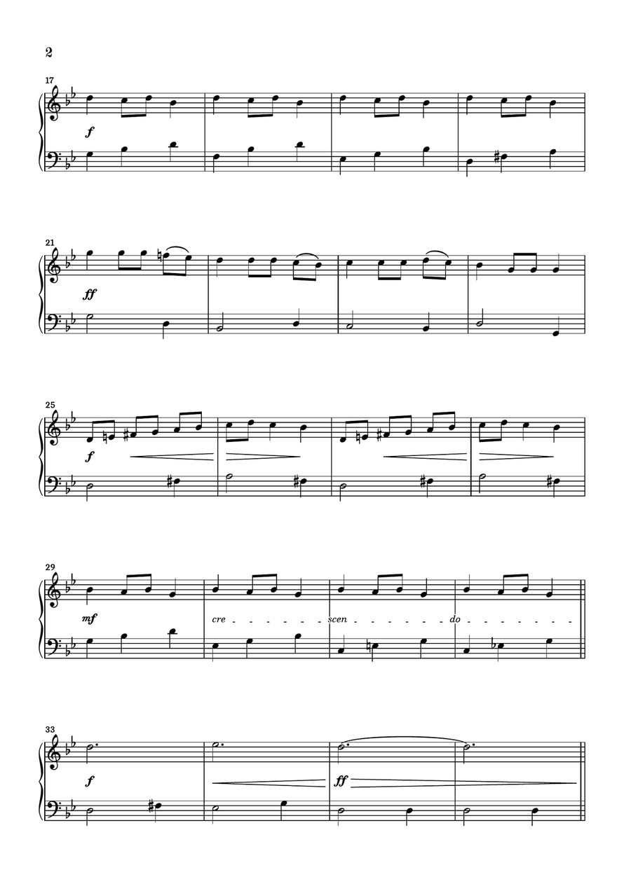 Carol Of The Bells Piano Solo scores gallery preview page 2