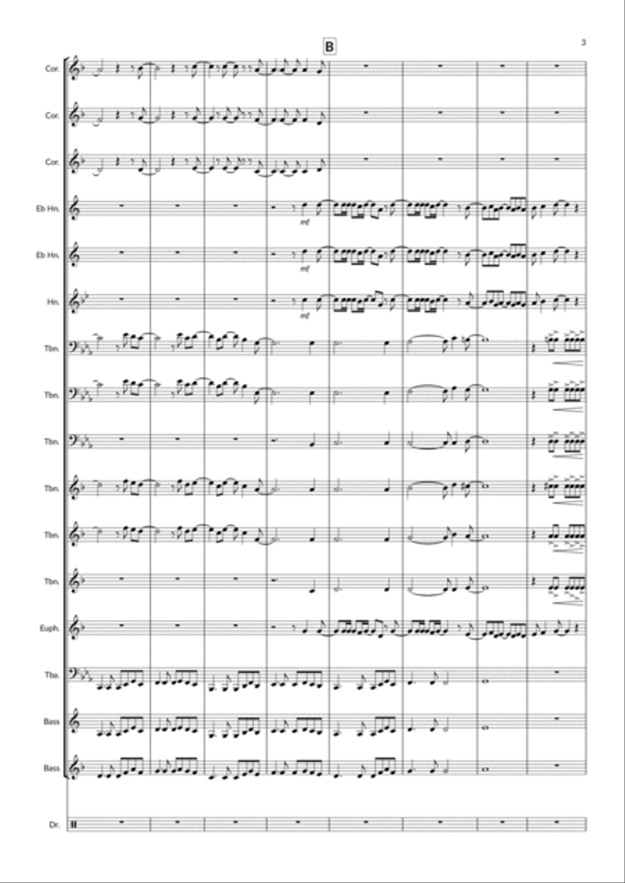 Flowers Flowers Brass Ensemble scores gallery preview page 3