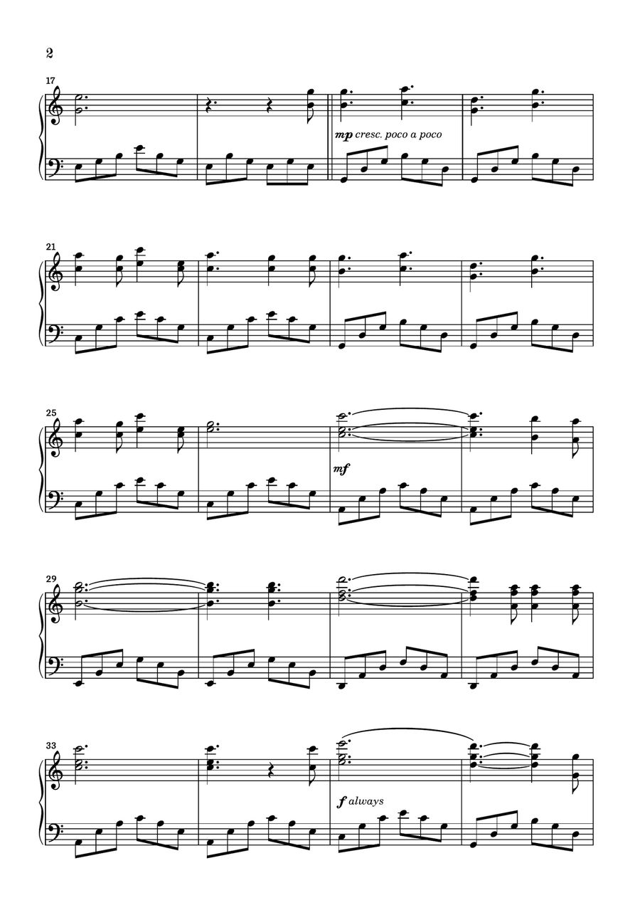 O Holy Night Piano Solo scores gallery preview page 2