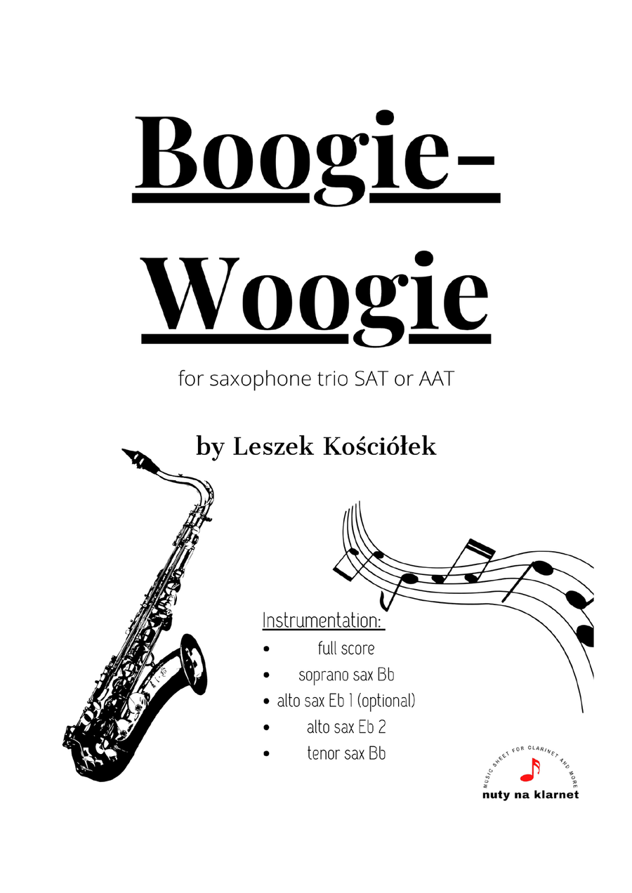 Boogie-Woogie (saxophone trio) Woodwind Trio scores gallery preview page 2