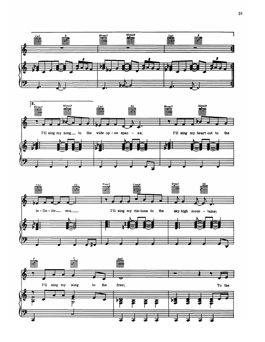 The Song Is Over The Song Is Over Piano, Vocal, Guitar scores gallery preview page 2