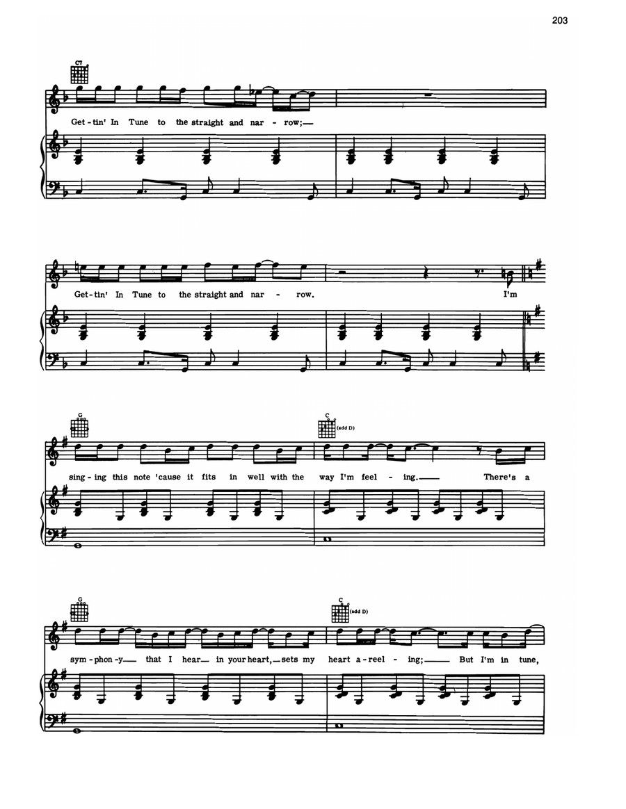 Getting In Tune Piano, Vocal, Guitar scores gallery preview page 3