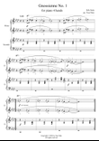 Erik Satie - Gnossienne No. 1 (for piano 4 hands)