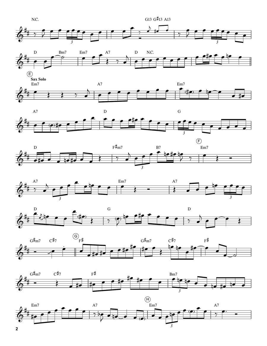 Frenesí Frenesí Alto Saxophone scores gallery preview page 2