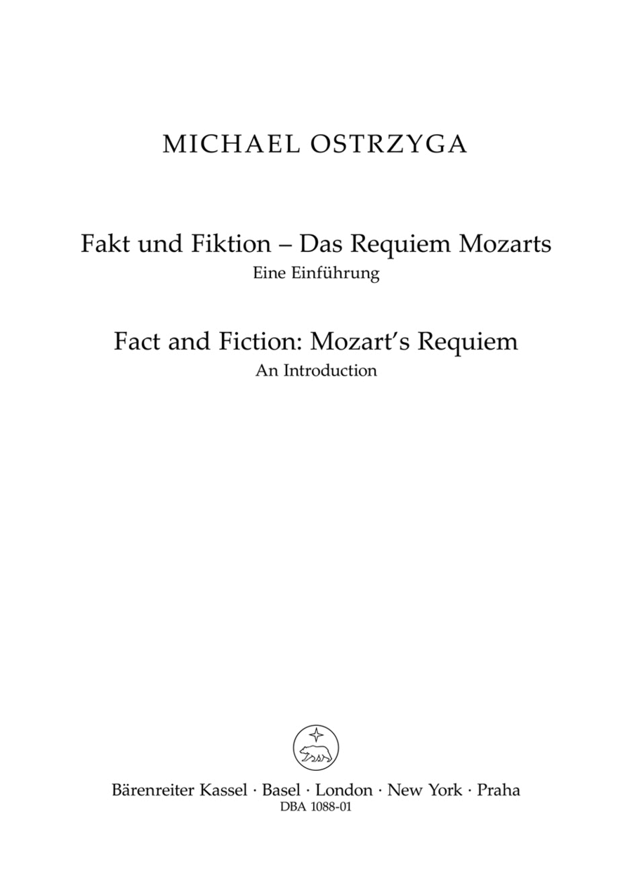 Fact and Fiction – Mozart’s Requiem Collection / Songbook - Sheet Music