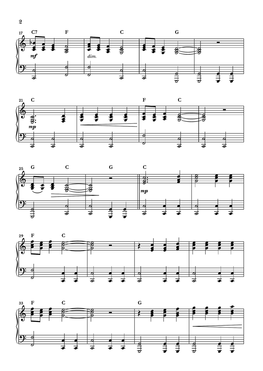 The Little Drummer Boy Piano Solo scores gallery preview page 2
