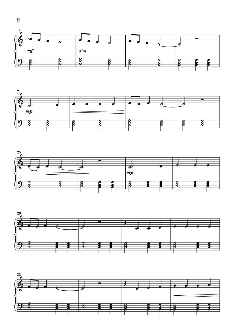 The Little Drummer Boy Easy Piano scores gallery preview page 2