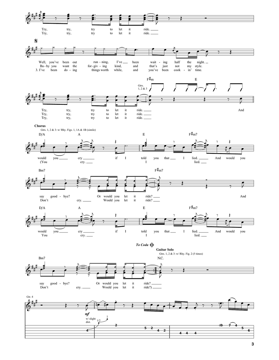 Let It Ride Let It Ride Acoustic Guitar scores gallery preview page 3