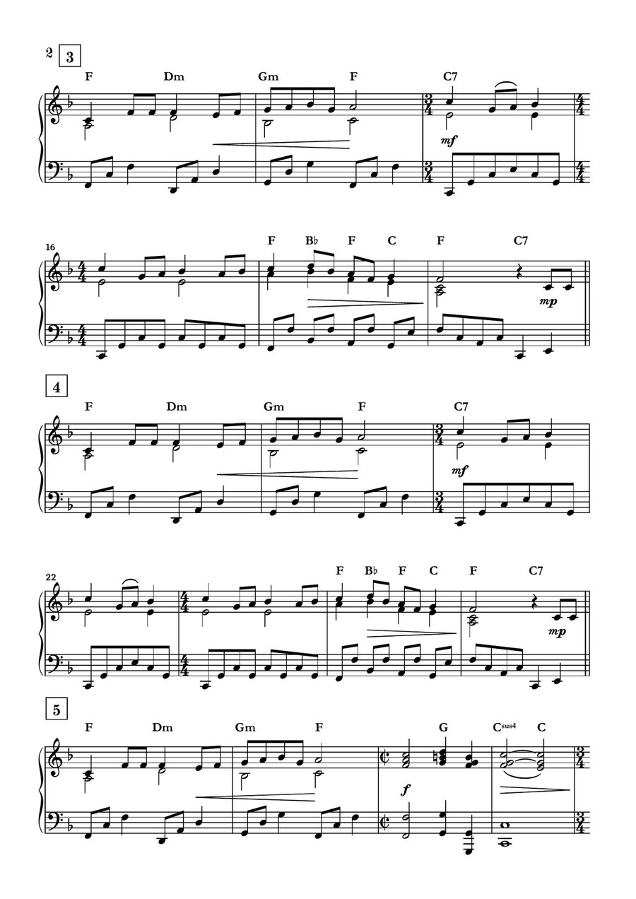The Twelve Days of Christmas Piano Solo scores gallery preview page 2