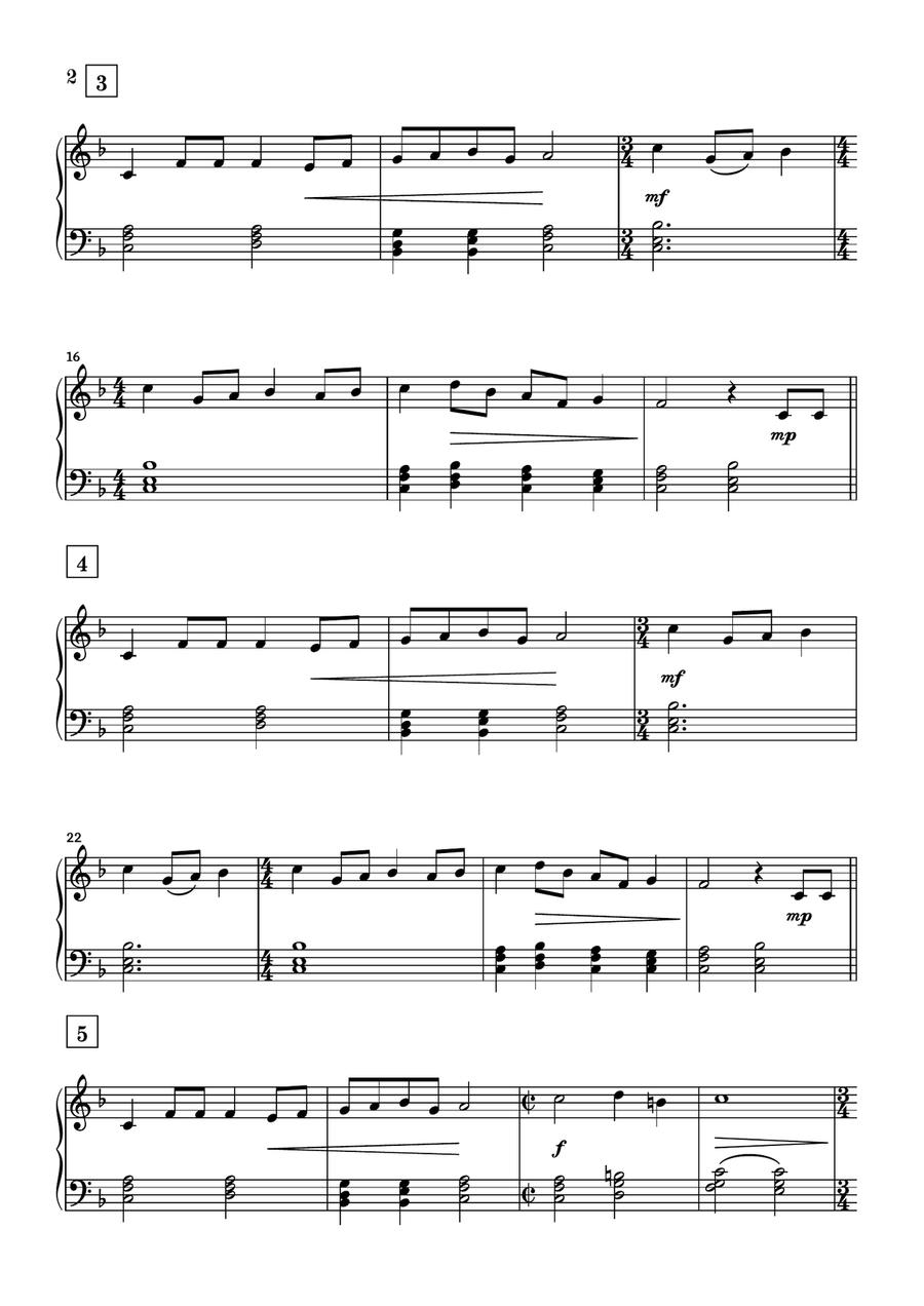 The Twelve Days of Christmas Easy Piano scores gallery preview page 2