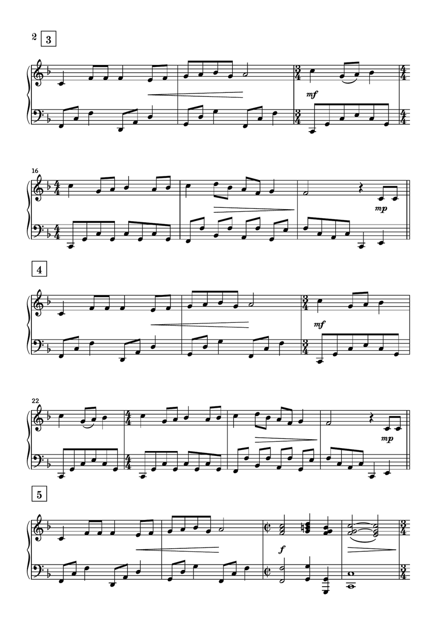 The Twelve Days of Christmas Piano Solo scores gallery preview page 2