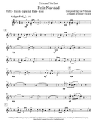 Feliz Navidad Flute Duet scores gallery preview page 5