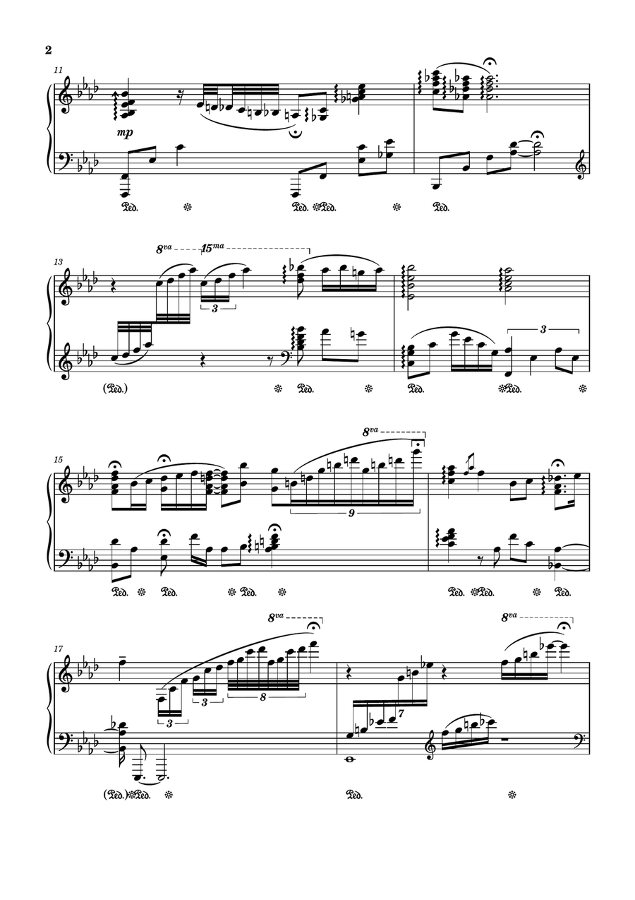Alfie Piano Solo scores gallery preview page 2