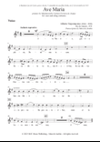 Ave Maria, in E minor, for voice and string orchestra - Parts only