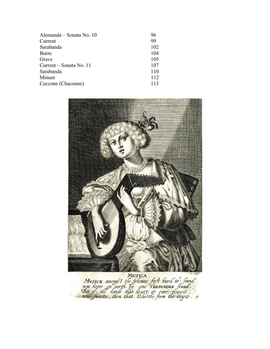 Giovanni Zamboni Eleven Lute Suites and Ceccona From Sonata d'Intavolatura di Leuto Opus 1 For Low G Lute scores gallery preview page 4