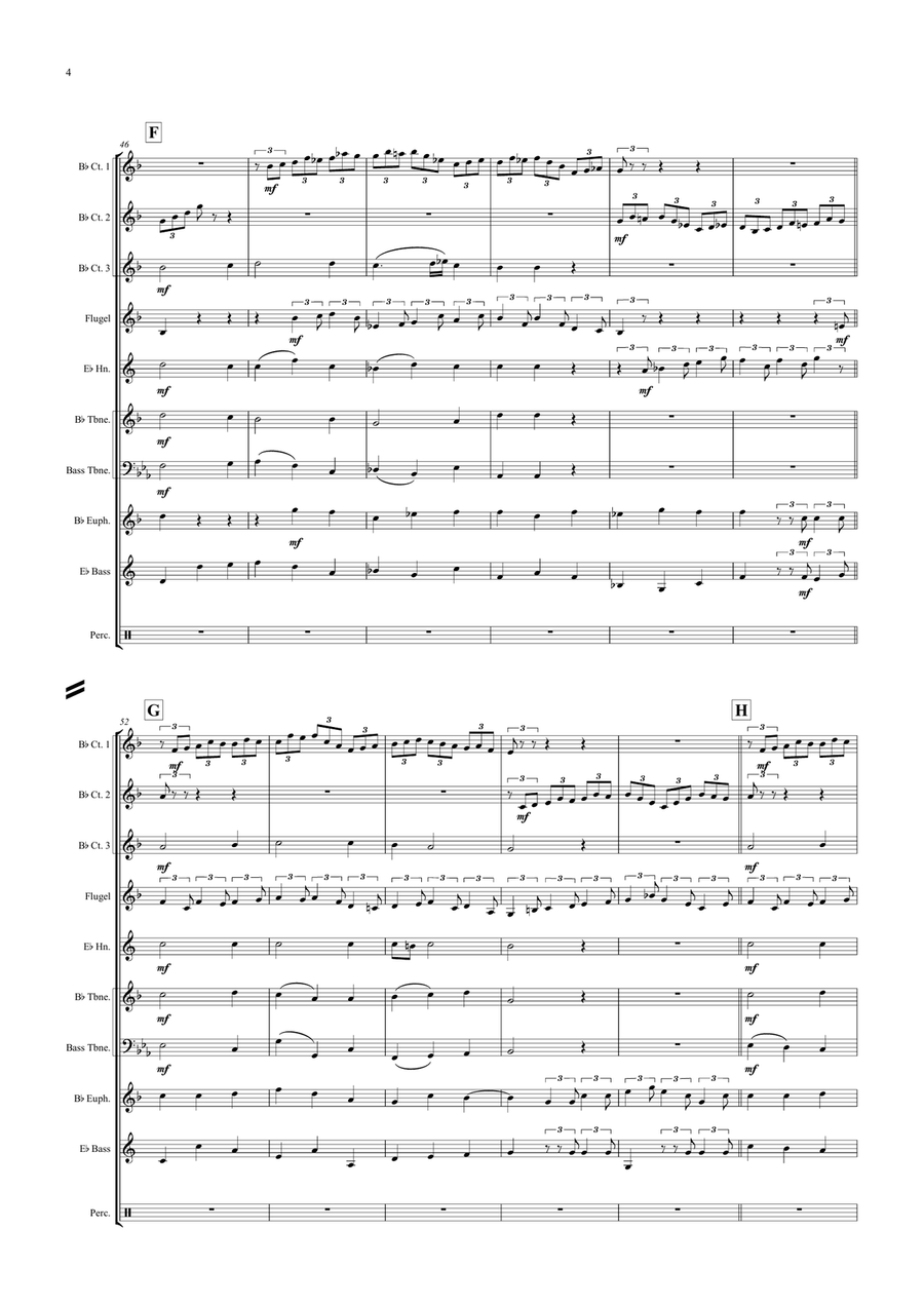 Jesu, Joy of Man's Desiring Brass Ensemble scores gallery preview page 4