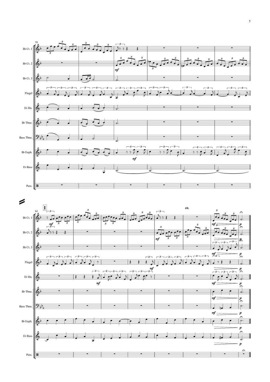 Jesu, Joy of Man's Desiring Brass Ensemble scores gallery preview page 5