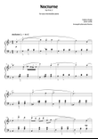 Nocturne Op. 9 no. 2 (easy-intermediate piano in F major – clean with fingering)