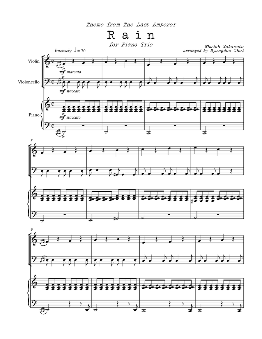 A Rain Song A Rain Song Piano Trio scores gallery preview page 2