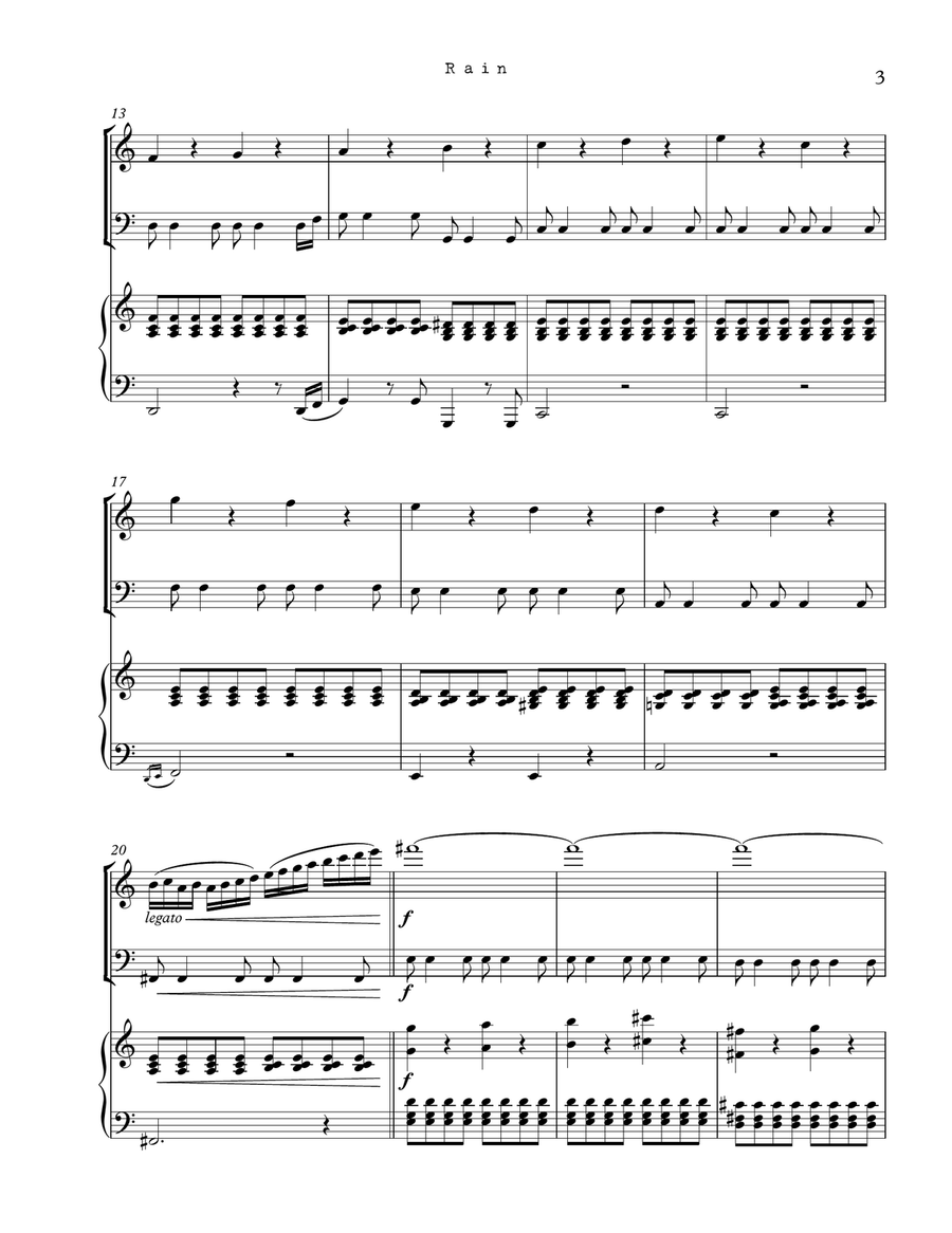 A Rain Song A Rain Song Piano Trio scores gallery preview page 3