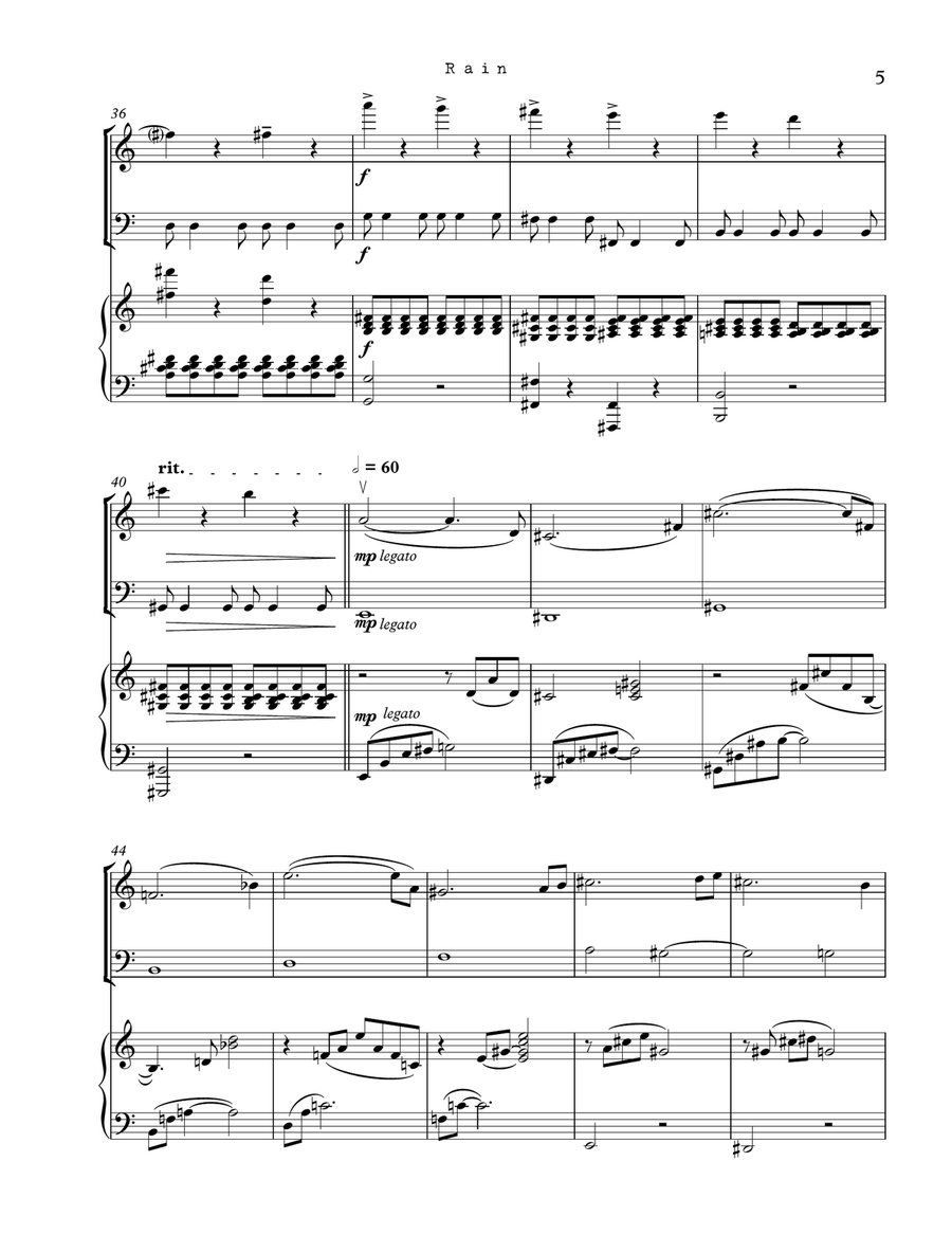 A Rain Song A Rain Song Piano Trio scores gallery preview page 5