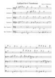 Galliard for 6 Trombones